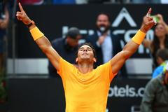 Rafael Nadal slaví titul v Římě 2018
