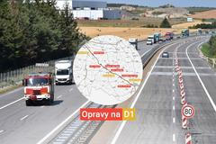 grafika - opravy na D1