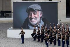 jean paul belmondo pohřeb úmrtí francie