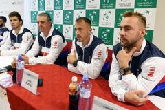 Český daviscupový tým před utkáním s Izraelem (2018)