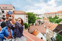 Český Krumlov a rodiny z Unes-co