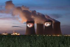 Festival Umění ve městě 2018 - sochy ve městech jižních Čech, projekce na Temelíně