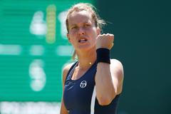 Barbora Strýcová na turnaji v Birminghamu