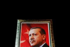 Turecký prezident Erdogan na obrazu