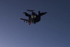 Seskok Toma Cruise při natáčení filmu Mission: Impossible - Fallout