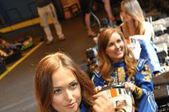 Vítězky České Miss 2018 na tiskové konferenci týmu F2 Charouz Racing System.