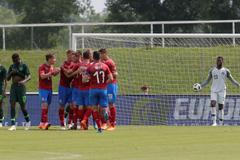 fotbal, příprava 2018, Česko - Nigérie, radost českých fotbalistů