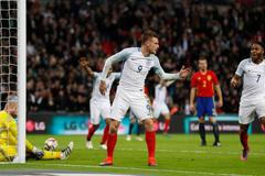 Anglie-Španělsko:  Jamie Vardy, Mannequin challenge