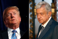 Donald Trump a Andrés Manuel López Obrador.
