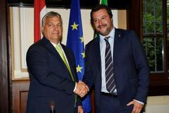 Viktor Orbán a Matteo Salvini