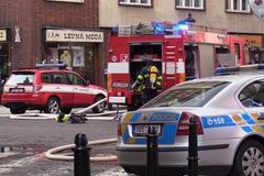 Zásah hasičů v centru Prahy, kde unikal plyn