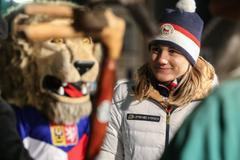 Vítání čtyř olympioniků ve Vrchlabí (2018) - Karolína Erbanová