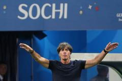 Joachim Löw v zápase Německo - Švédsko na MS 2018