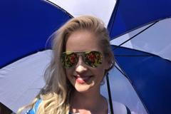 Grid girls na závodě ME tahačů na Nürburgringu