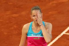 Karolína Plíšková na turnaji v Madridu