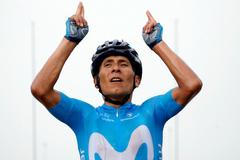 Nairo Quintana v 17. etapě Tour de France 2018