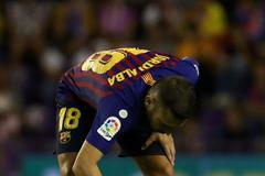 Valladolid vs. Barcelona, trávník, Jordi Alba