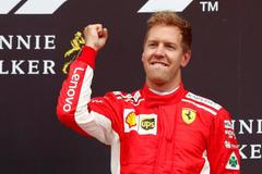 Sebastian Vettel slaví vítězství v GP Belgie 2018
