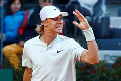 Denis Shapovalov po výhře nad Berdychem v Římě 2018