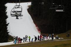 Vánoce 2015 - teplotní rekordy - obleva - lyžování - skiareál - Říčky v Orlických horách