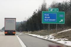 Objížďky D1 - Velká Bíteš a Jihlava