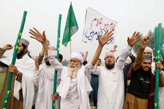 Protesty po osvobozujícm rozsudku v Pákistánu.