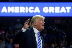 Donald Trump srpen 2018