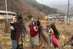 Nagoro Japonsko ostrov Šikoku vesnice figuríny