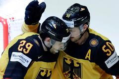 MS 2018, Německo-Norsko: Patrick Hager a Leon Draisaitl