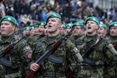 Vojenská přehlídka a pietní akt na Vítkově ke 100 letům Československa