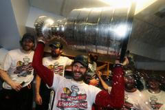 Michal Handzuš slaví Stanley Cup 2013