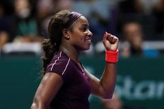 Sloane Stephensová na Turnaji mistryň 2018