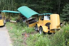 Nehoda výletního vláčku.