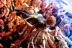 Heavy metalový koncert, ilustrační foto