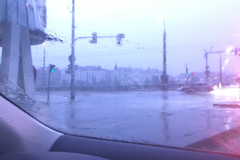 Projeli jsme centrem Prahy v době řádění vichřice Fabienne