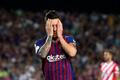 fotbal, španělská liga 2018/2019, Barcelona - Girona, zklamaný Lionel Messi