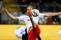 fotbal, německá liga 2018/2019, Frankfurt - Lipsko, Marcel Halstenberg z týmu hostů