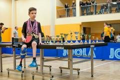 Jednonohý stolní tenista Vítek Špalek