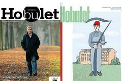 Časopis Hobulet / Diptych titulních stran čísel z roku 2010 a 2018
