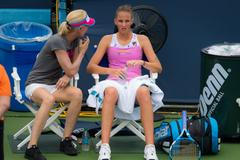 Karolína Plíšková s trenérkou Rennae Stubbsovou