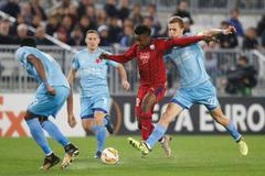 Bordeaux vs Slavia na podzim 2018 (Evropská liga)