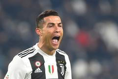 Cristiano Ronaldo v zápase Juventus - AS řím