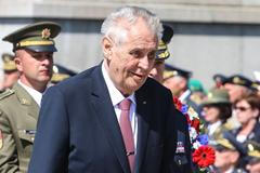 Den vítězství u památníku na Vítkově - Miloš Zeman, veteráni, vláda, pieta, oslava, 2018