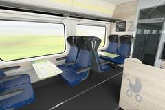 České dráhy: Vizualizace dálkových vlaků podle manuálu firmy 2. třída dětský oddíl