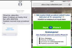 Podvodná sms Alza