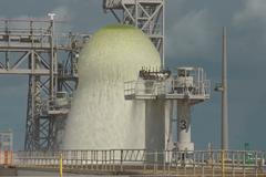 Třicetimetrová fontána. NASA úspěšně otestovala chladící systém raket