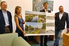 Návrh nové lávky v Nymburce