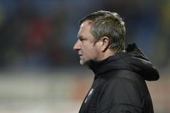 Pavel Vrba při zápase Plzně v Moskvě během LM 2018-19