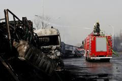 Exploze poblíž chemičky v čínské provincii Che-pej usmrtila více než dvě desítky lidí