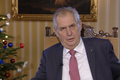 Prezident ČR Miloš Zeman přednáší Vánoční poselství v roce 2018.